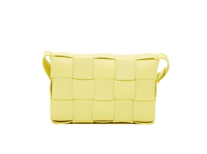 Cassette Bottega Veneta CASSETTA SHERBET IN PELLE NUOVA Giallo - vista 4