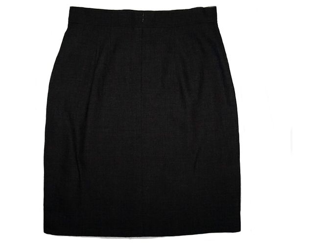 FALDA DE LANA JIL SANDER GRIS - vista 2