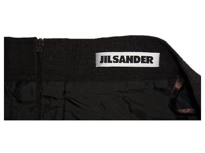 FALDA DE LANA JIL SANDER GRIS - vista 3