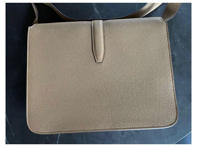 Birkin Hermès Come nuova borsa messenger Steve Light Junior Beige - vista 10