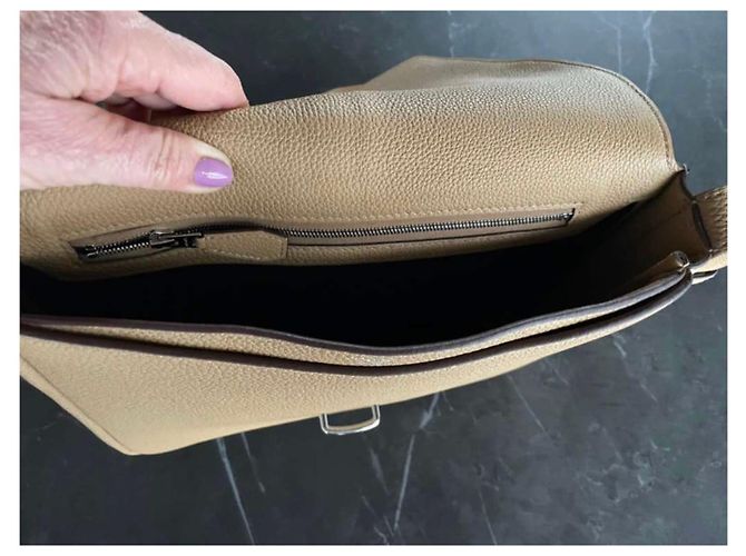 Birkin Hermès Come nuova borsa messenger Steve Light Junior Beige - vista 12