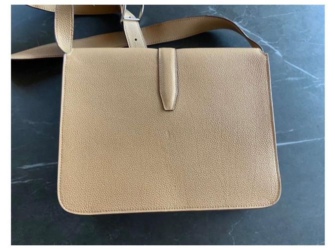 Birkin Hermès Come nuova borsa messenger Steve Light Junior Beige - vista 13