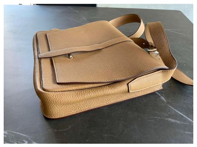 Birkin Hermès Come nuova borsa messenger Steve Light Junior Beige - vista 4
