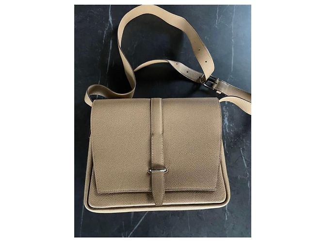 Birkin Hermès Come nuova borsa messenger Steve Light Junior Beige - vista 6