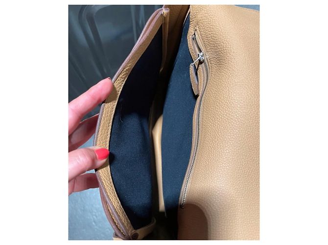 Birkin Hermès Come nuova borsa messenger Steve Light Junior Beige - vista 8