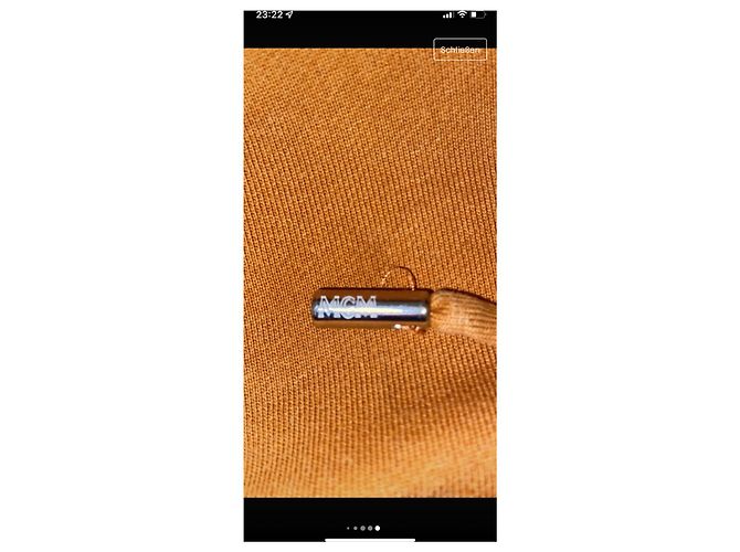 Sweatshirt com capuz MCM laranja de algodão oversize - vista 5