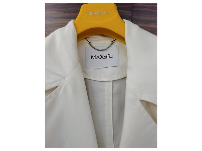 Gabardina de algodón blanca Max & Co Blanco - vista 3