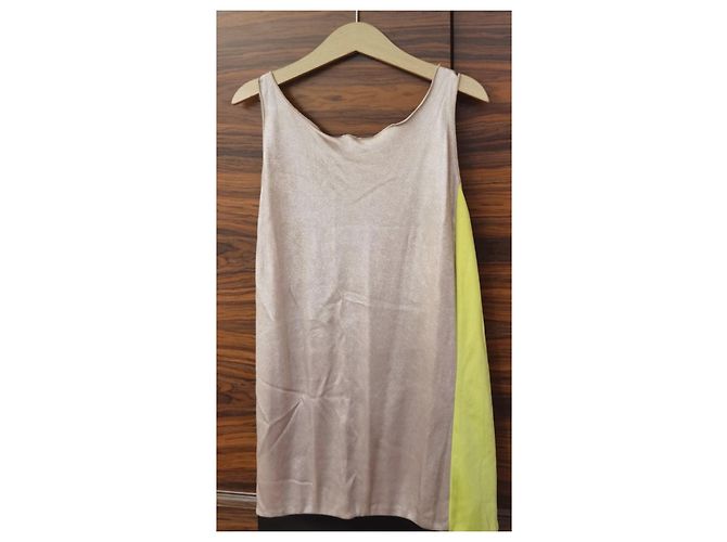Pinko Lycra Kleid Schwarz Grau Gelb - Ansicht 2