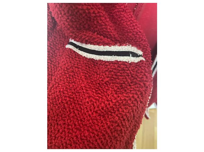 The Kooples Roter Strickpullover aus Baumwolle mit Schulterklappen - Ansicht 3