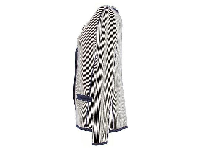 Chanel Giacca da uomo a righe blu nella taglia 40 Beige - vista 4