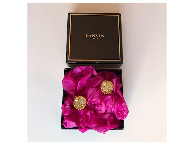 Orecchini a clip Lanvin con strass dorati D'oro - vista 2