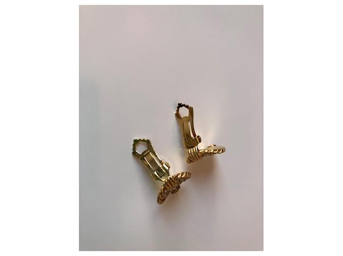 Orecchini a clip Lanvin con strass dorati D'oro - vista 4