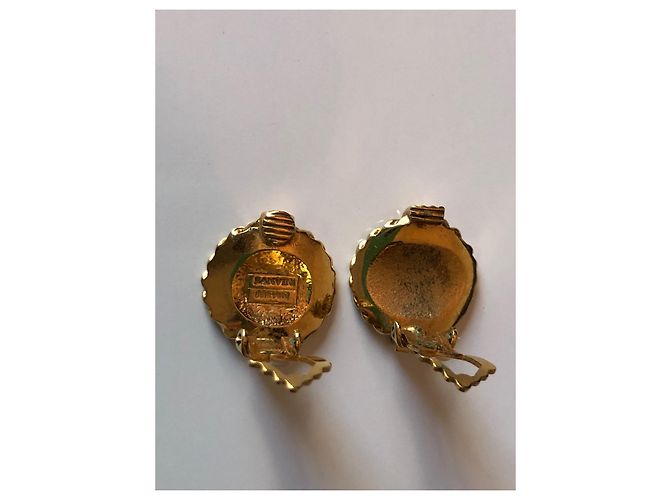 Orecchini a clip Lanvin con strass dorati D'oro - vista 8