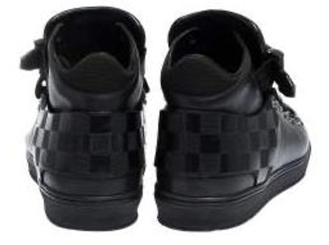 Louis Vuitton Highland Damier Infini Leder Sneaker Schwarz - Ansicht 4