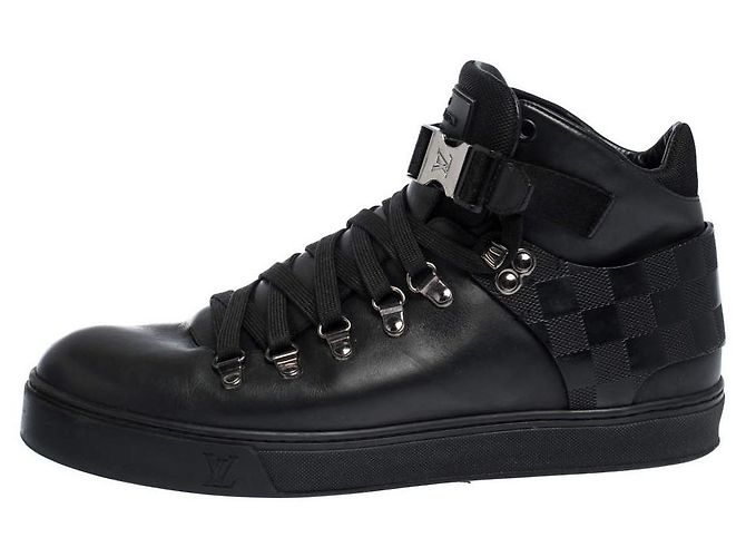 Louis Vuitton Highland Damier Infini Leder Sneaker Schwarz - Ansicht 5