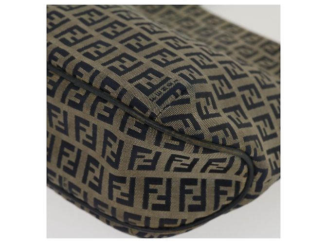 FENDI Borsa Tote in Tela Zucchino Navy Auth bs1334 Blu navy - vista 14