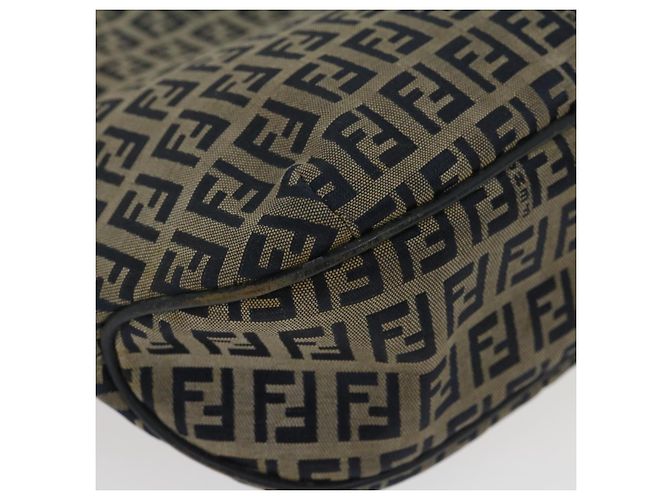 FENDI Borsa Tote in Tela Zucchino Navy Auth bs1334 Blu navy - vista 17
