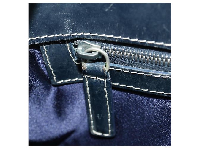 FENDI Borsa Tote in Tela Zucchino Navy Auth bs1334 Blu navy - vista 21