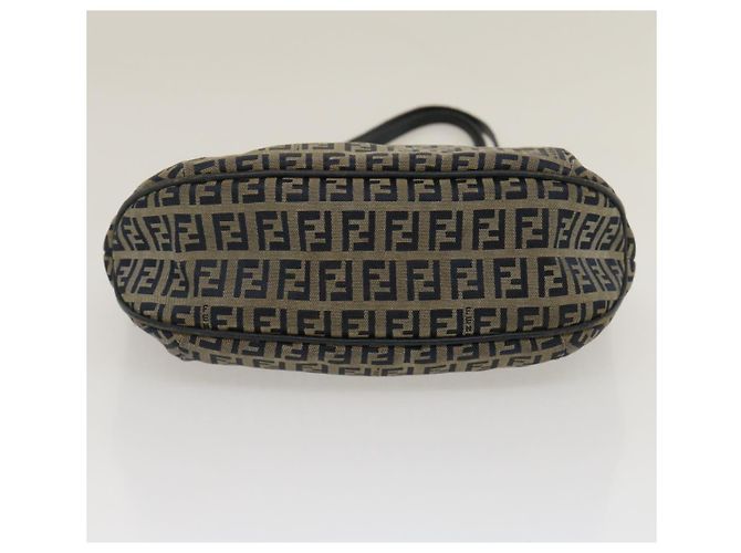 FENDI Borsa Tote in Tela Zucchino Navy Auth bs1334 Blu navy - vista 5