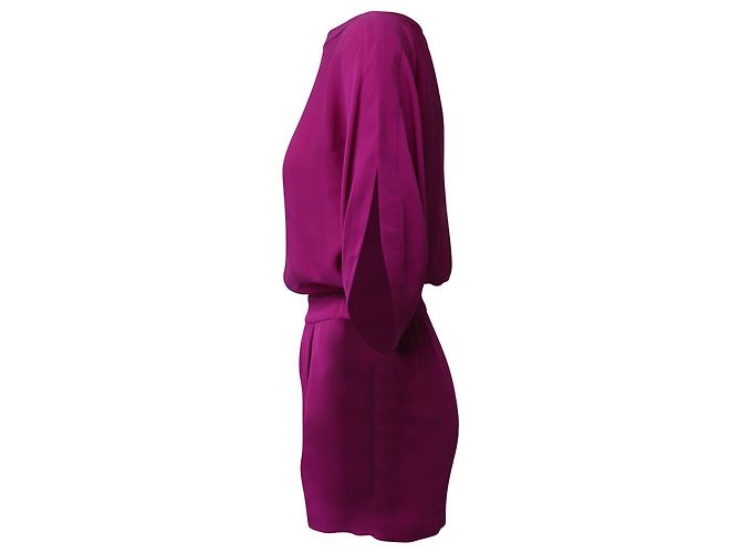 Diane Von Furstenberg Romper in Purple Silk - view 2