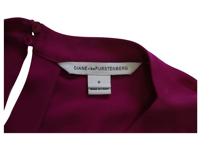Diane Von Furstenberg Romper in Purple Silk - view 7