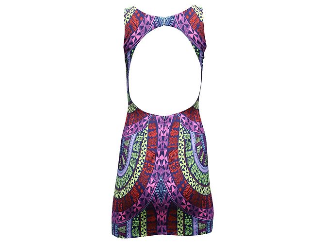 Mara Hoffman Tribal Print Etui-Minikleid aus mehrfarbigem Polyester - Ansicht 3