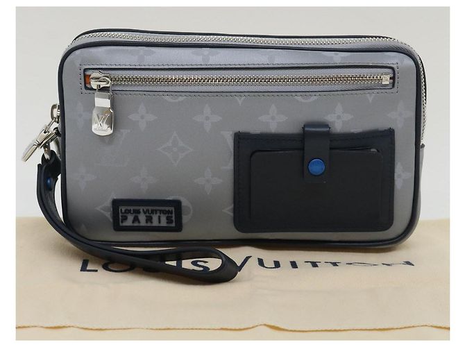 LOUIS VUITTON Pochette Satellite Alpha con monogramma argento M44171 LV Aut 29977alla - vista 12