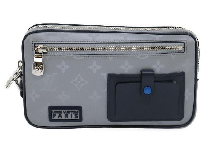 LOUIS VUITTON Pochette Satellite Alpha con monogramma argento M44171 LV Aut 29977alla - vista 13