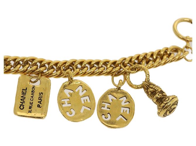CHANEL Bracciale metallo Oro CC Auth ar7066 D'oro - vista 7