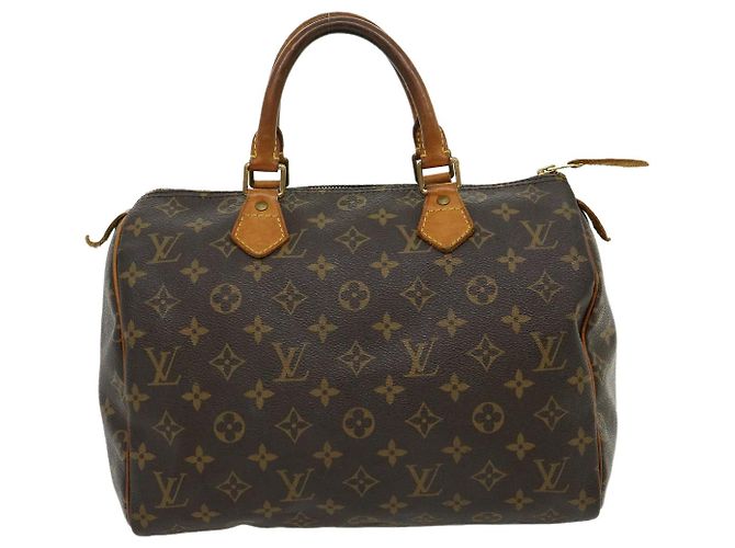 Louis Vuitton Monogram Speedy 30 Sac à main M41526 LV Auth e2778 Monogramme - vue 13