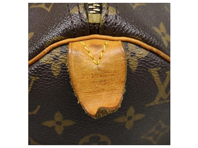 Louis Vuitton Monogram Speedy 30 Sac à main M41526 LV Auth e2778 Monogramme - vue 19