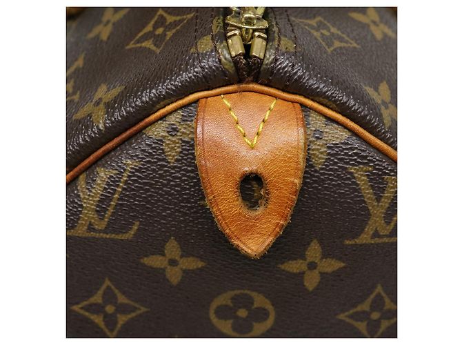 Louis Vuitton Monogram Speedy 30 Sac à main M41526 LV Auth e2778 Monogramme - vue 20