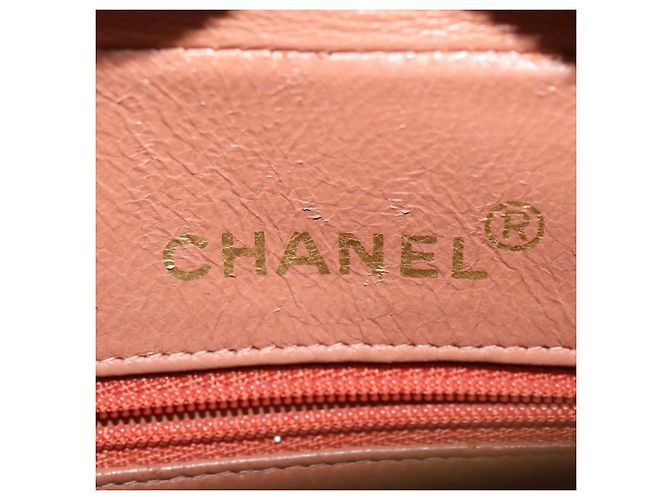 CHANEL Borsa a tracolla con catena Diana Turn Lock Lino con frange Rosa CC Auth 30153alla - vista 21