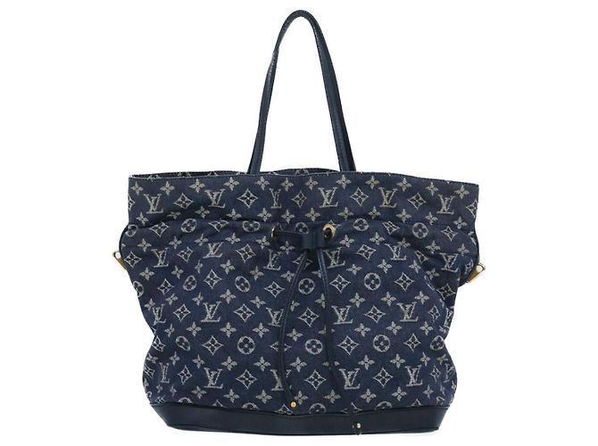 LOUIS VUITTON Monogram Denim Noe full MM Umhängetasche Navy M40869 Auth bs1456BEIM - Ansicht 13