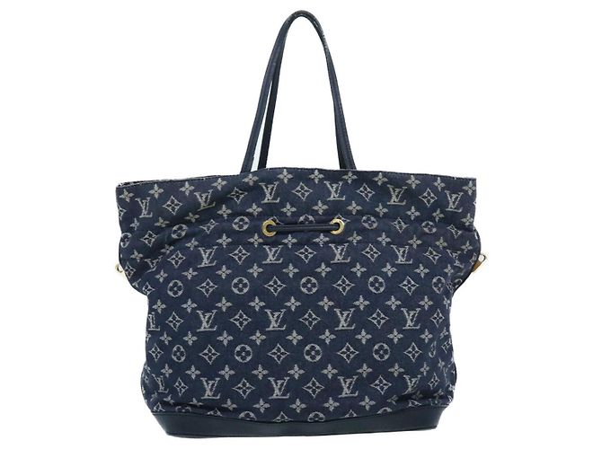 LOUIS VUITTON Monogram Denim Noe full MM Umhängetasche Navy M40869 Auth bs1456BEIM - Ansicht 2