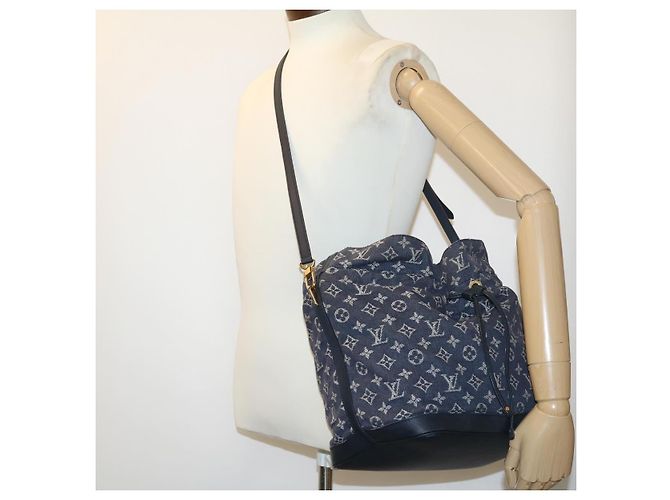 LOUIS VUITTON Monogram Denim Noe full MM Umhängetasche Navy M40869 Auth bs1456BEIM - Ansicht 24