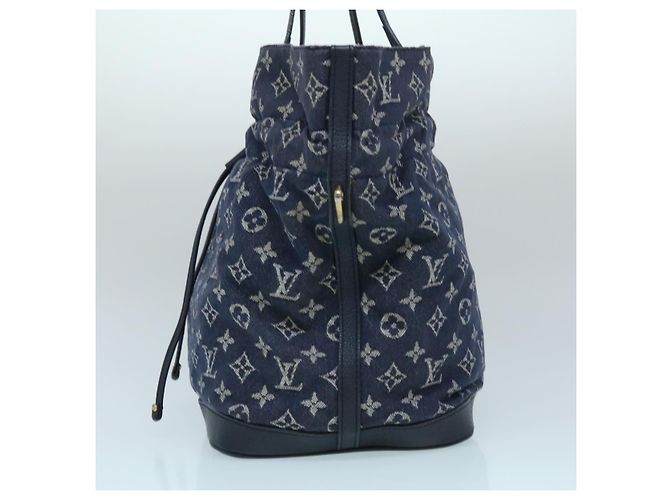 LOUIS VUITTON Monogram Denim Noe full MM Umhängetasche Navy M40869 Auth bs1456BEIM - Ansicht 3
