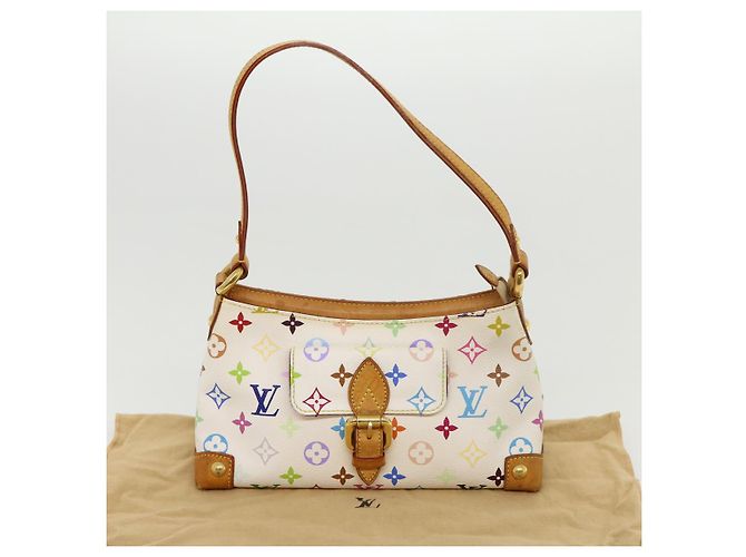 LOUIS VUITTON Monogram Multicolor Eliza Umhängetasche Weiß M40098 LV Auth rh232BEIM - Ansicht 12