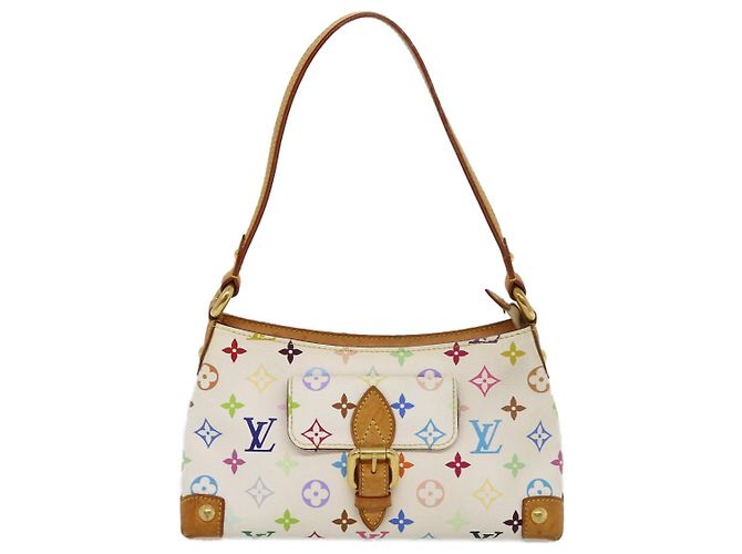 LOUIS VUITTON Monogram Multicolor Eliza Umhängetasche Weiß M40098 LV Auth rh232BEIM - Ansicht 13