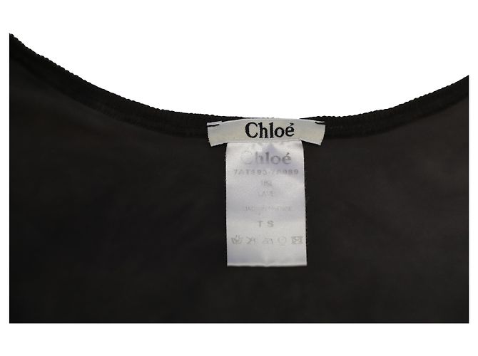 Chloé T-shirt Chloe Tie-Dye com Enfeite de Flores em Algodão Cinza - vista 7