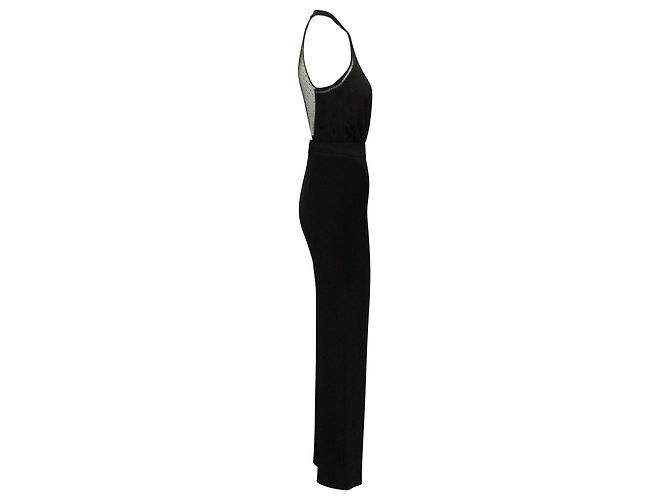 Ba&sh Saudry Open-Back Jumpsuit in Black Polyester - view 2