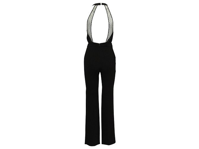 Ba&sh Saudry Open-Back Jumpsuit in Black Polyester - view 3