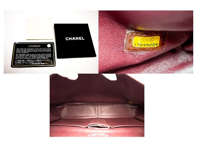 CHANEL Borsa a mano classica grande con catena e tracolla con patta in caviale nero - vista 9