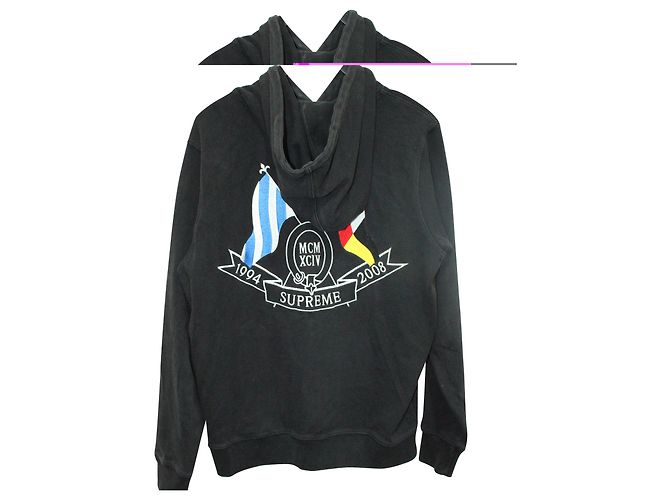 Sudadera con capucha Flags de algodón negro de Supreme x Polo Ralph Lauren - vista 2