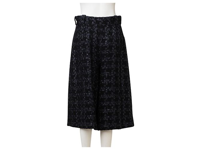 Chanel Gonna pantalone in tweed metallizzato Blu - vista 4