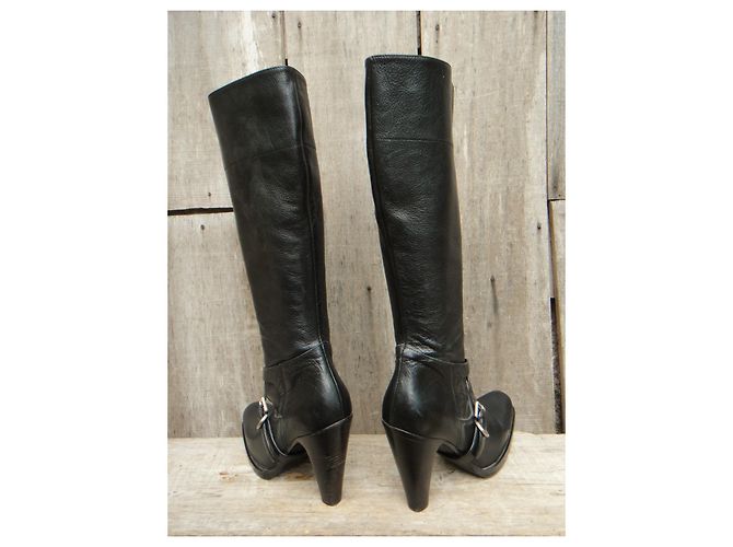 Botas de prada p 40,5 Nueva condición Negro - vista 5