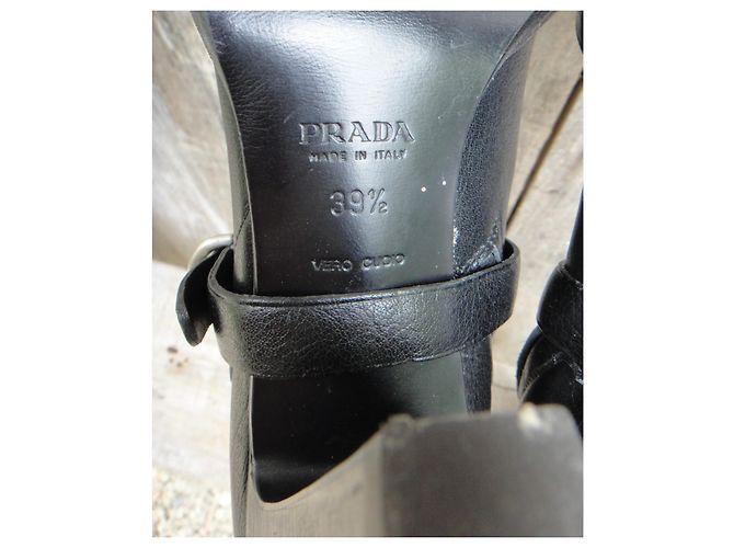 Botas de prada p 40,5 Nueva condición Negro - vista 7