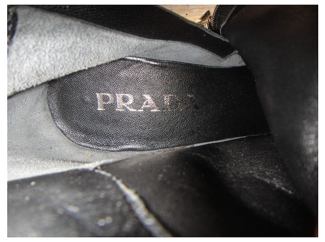 Botas de prada p 40,5 Nueva condición Negro - vista 8