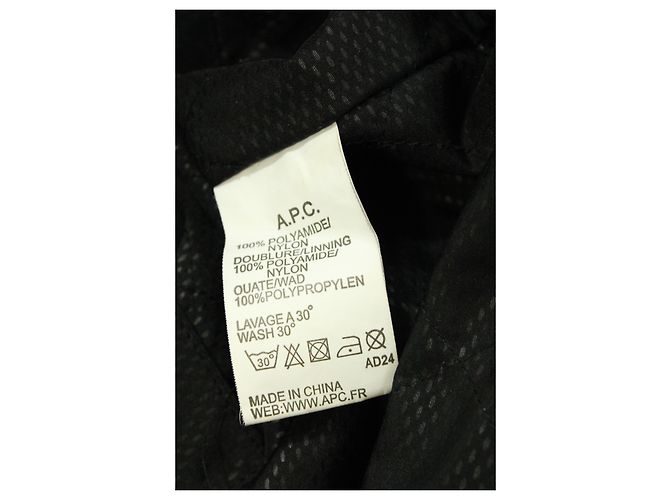 Giacca a vento APC x KWay in nylon nero - vista 4
