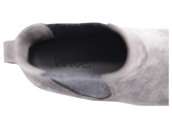 Baskets Plates Vince en Daim Gris - vue 8